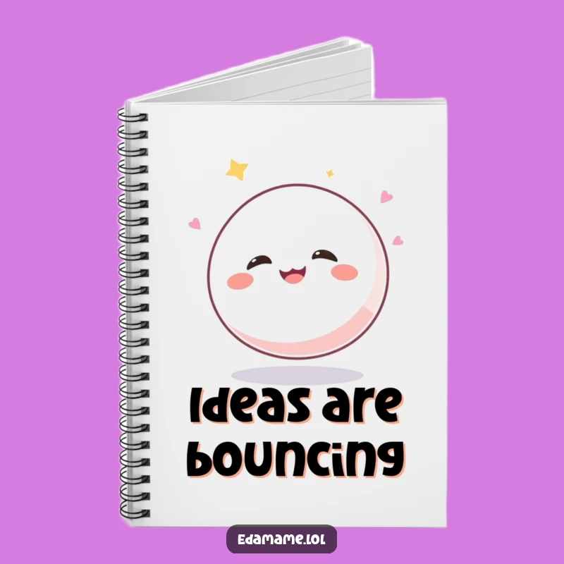 Funny Giggling Mochi Ball Notebook: Jot Down Ideas with Joy and Laughter
