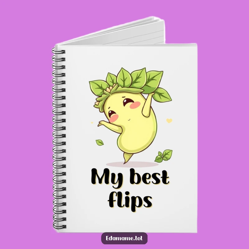 Funny Edamame Somersault Notebook: Jot Down Ideas with Joyful Flair!