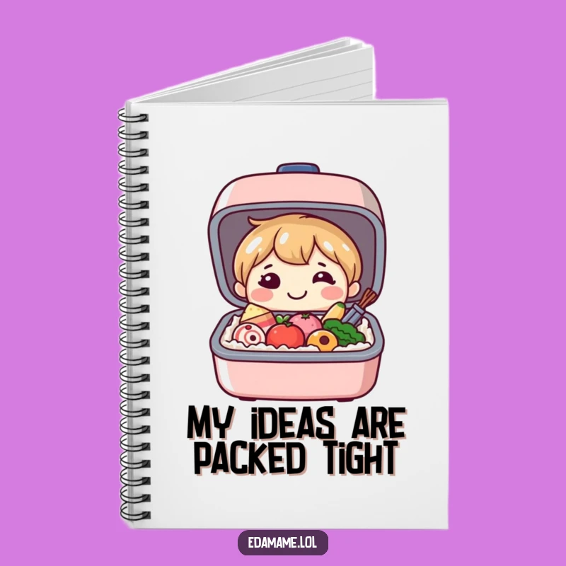 Funny Bento Box Notebook: Jot Down Ideas with Happy Food Inspiration, Ideal Funny Gift!