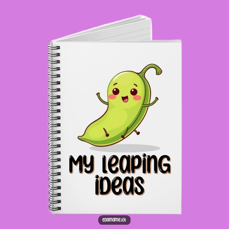 Funny Hopping Bean Pod Notebook: Jot Down Ideas With This Green Character