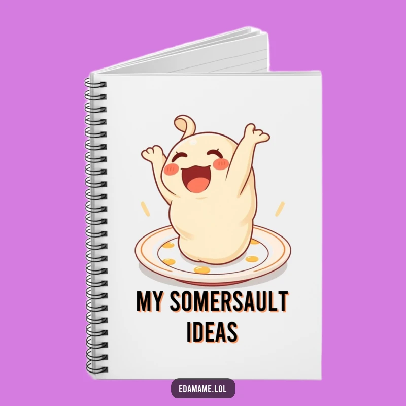 Funny Dumpling Somersault Notebook: Jot Down Delicious Ideas!
