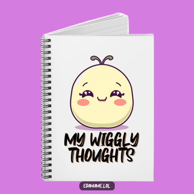 Funny Wiggling Bean Pod Notebook - For Your Happy Thoughts