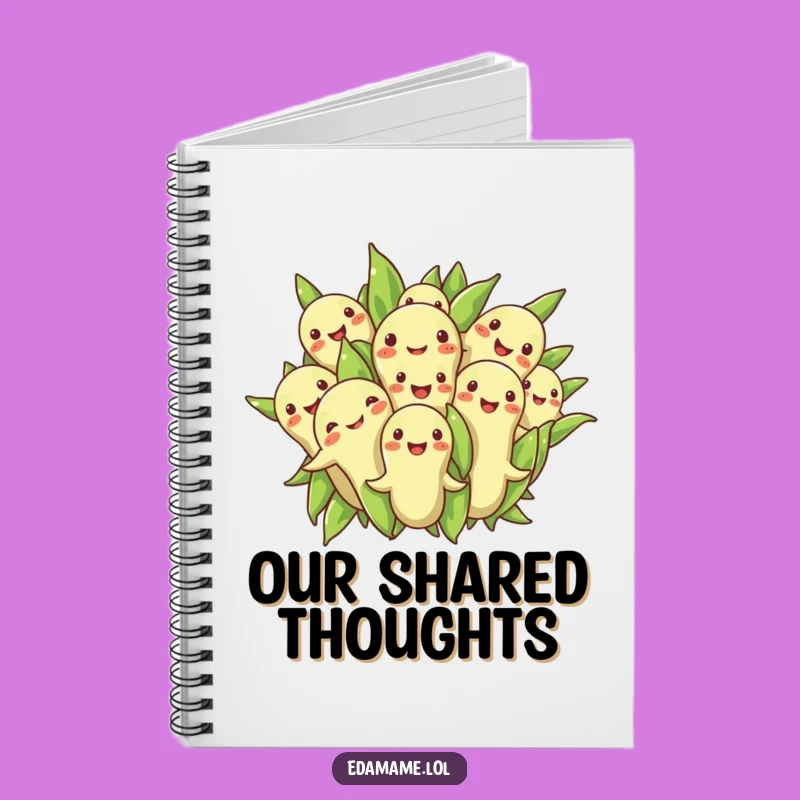Funny Edamame Huddle Notebook: Jot Down Group Ideas With This Character