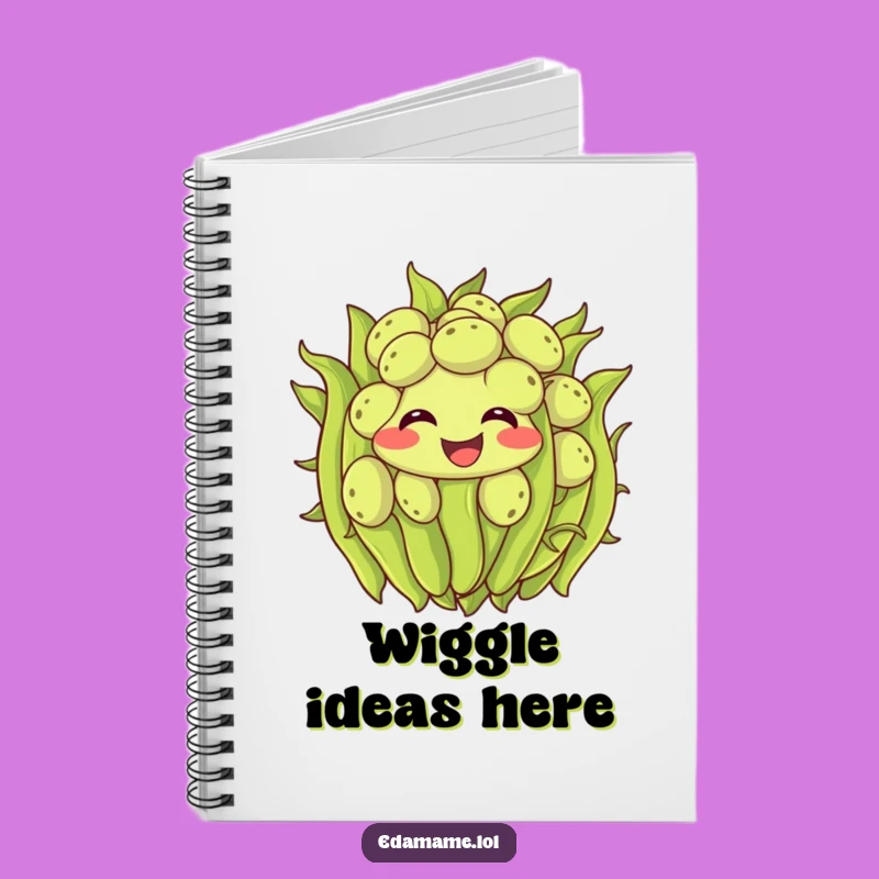 Funny Edamame Notebook: Jot Down Ideas with Wiggling Bean Inspiration