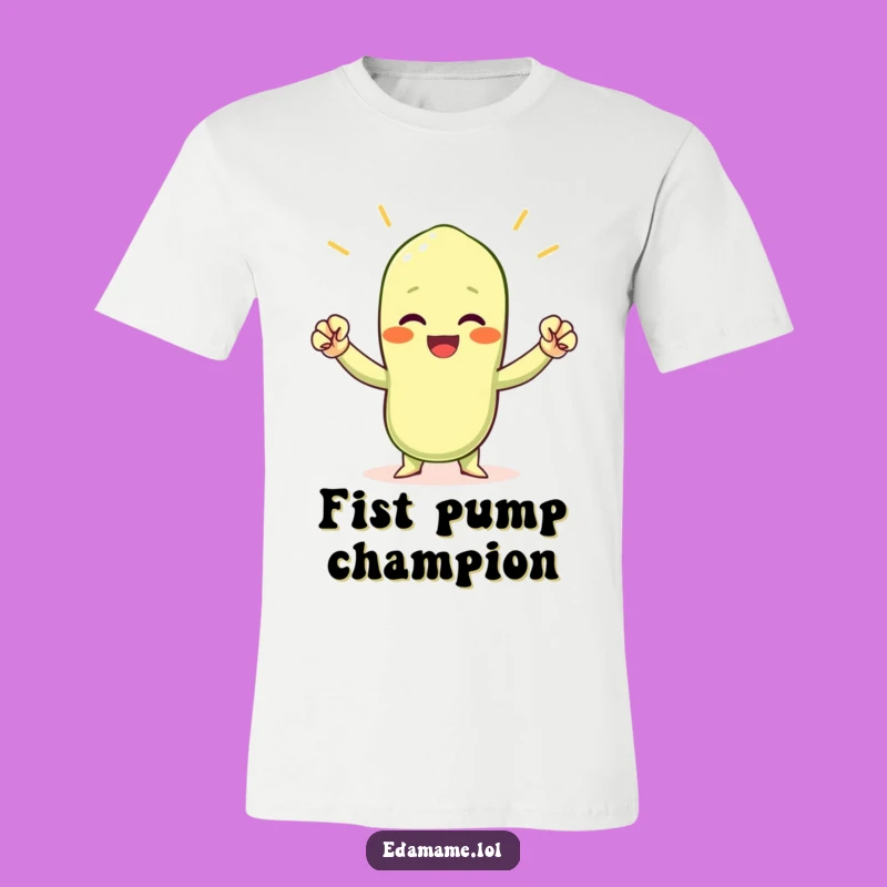 Funny Cheering Edamame T-Shirt - Go-Getter Bean Victory Tee Gift