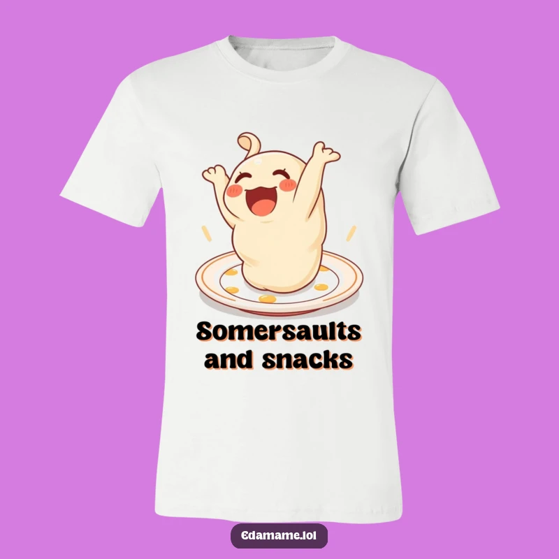 Funny Dumpling Somersault T-Shirt: Wear Your Love for Food Hilariously