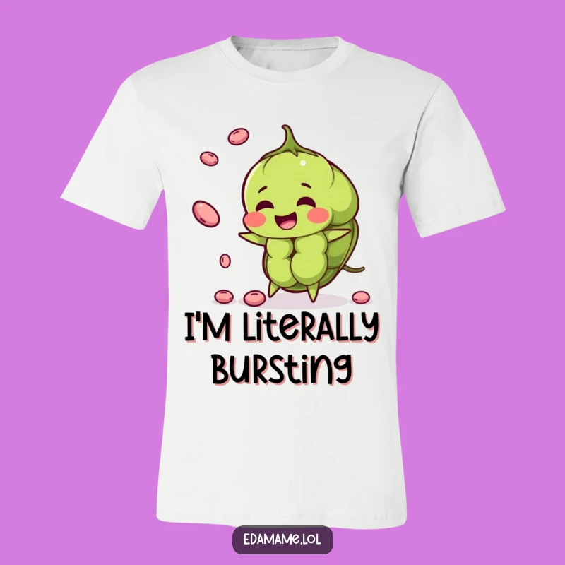 Funny Edamame Juggler T-Shirt - Hilarious Healthy Foodie Tee for Veggie Enthusiasts