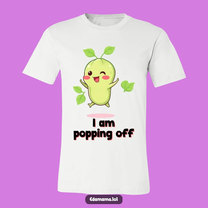 Funny Happy Edamame Jump T-Shirt: Wear Your Joyful Snack Love