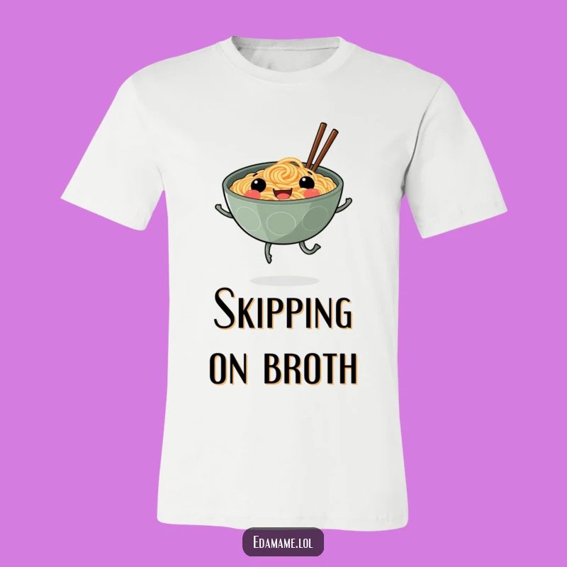 Funny Smiling Ramen Legs T-Shirt Wear Your Noodle Love with Joy
