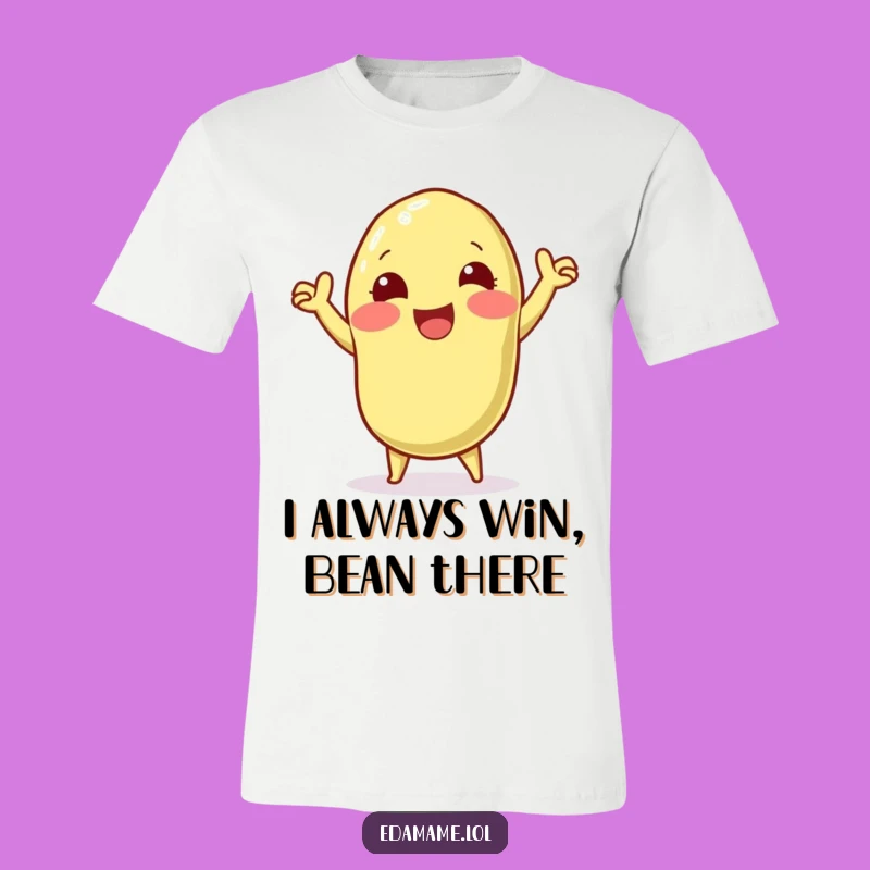 Funny Edamame Victory Dance T-Shirt: Express Your Joyful Wins Hilariously