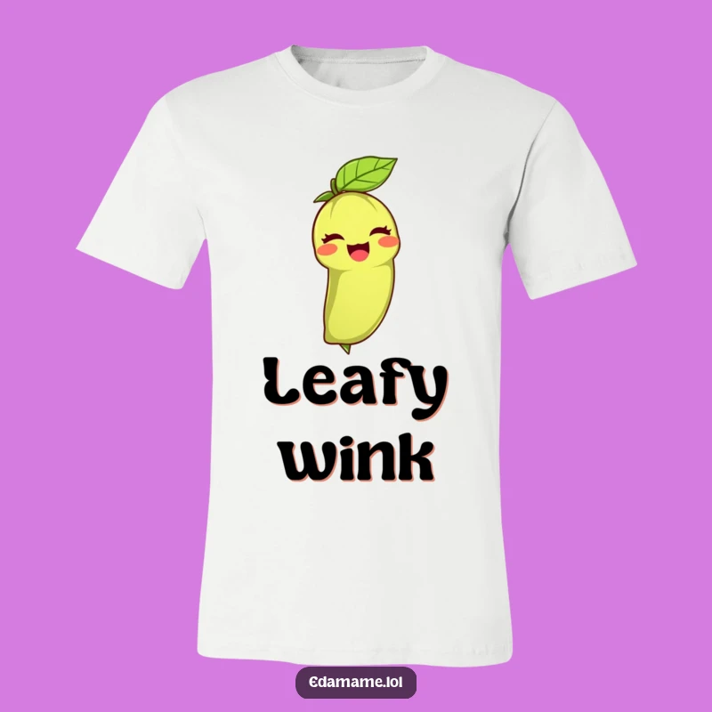 Funny Edamame Wink T-Shirt: Spread Joy with Playful Style!