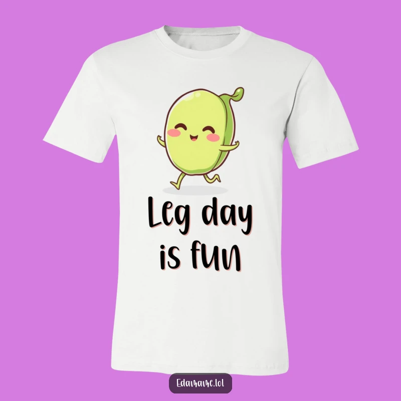 Funny Edamame Pod T-Shirt: Happy Skipping Vibes, Hilarious Gift