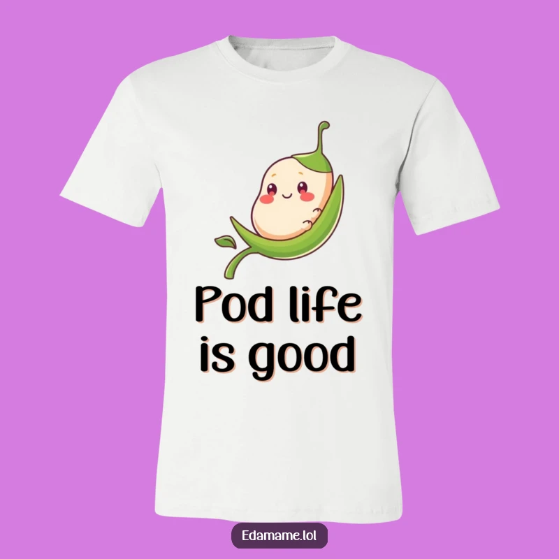 Funny Bean Pod Sliding T-Shirt - Hilarious Smooth Stalk Ride Tee!