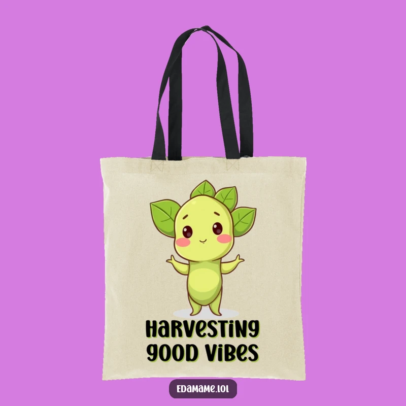 Funny Edamame Tote Bag: Proud Pose Carry, a Hilarious Funny Gift