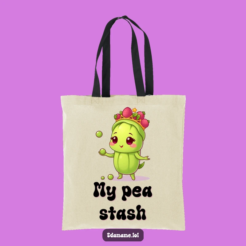 Funny Edamame Juggler Tote Bag: Carry Your Goods with Playful Skill!