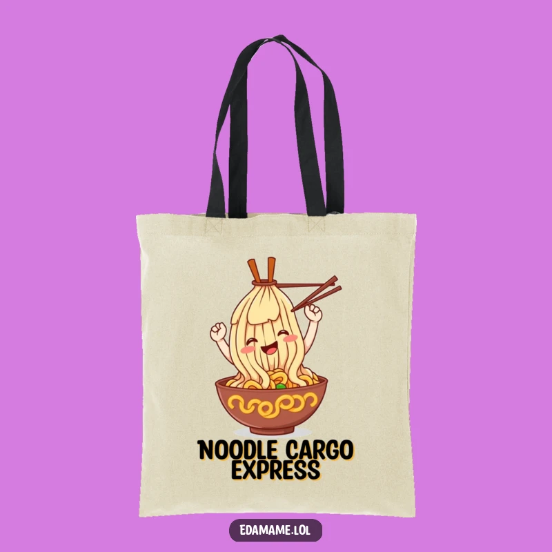 Funny Ramen Loop Tote Bag: Carry Your Noodles and Your Smiles